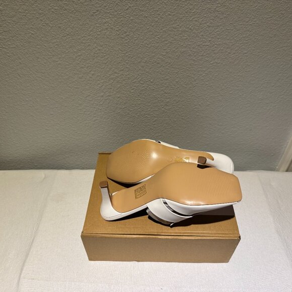 NEW Journee Collection Tristin Mules – White, Size 9, Square Toe, Box Included - Picture 6 of 6